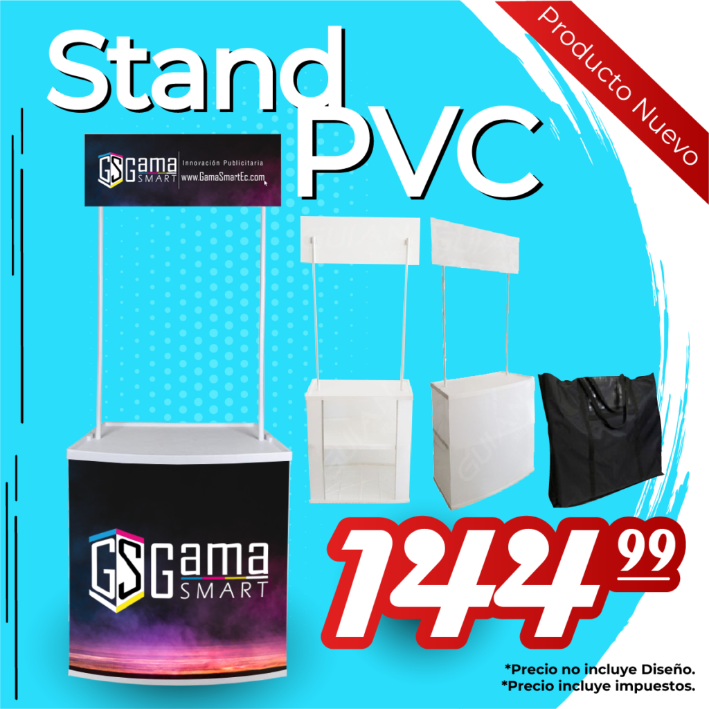 Stand PVC Promocioales PVC Stand publicitario Stand promocional Stand Armable Stand Portatil prediseñado